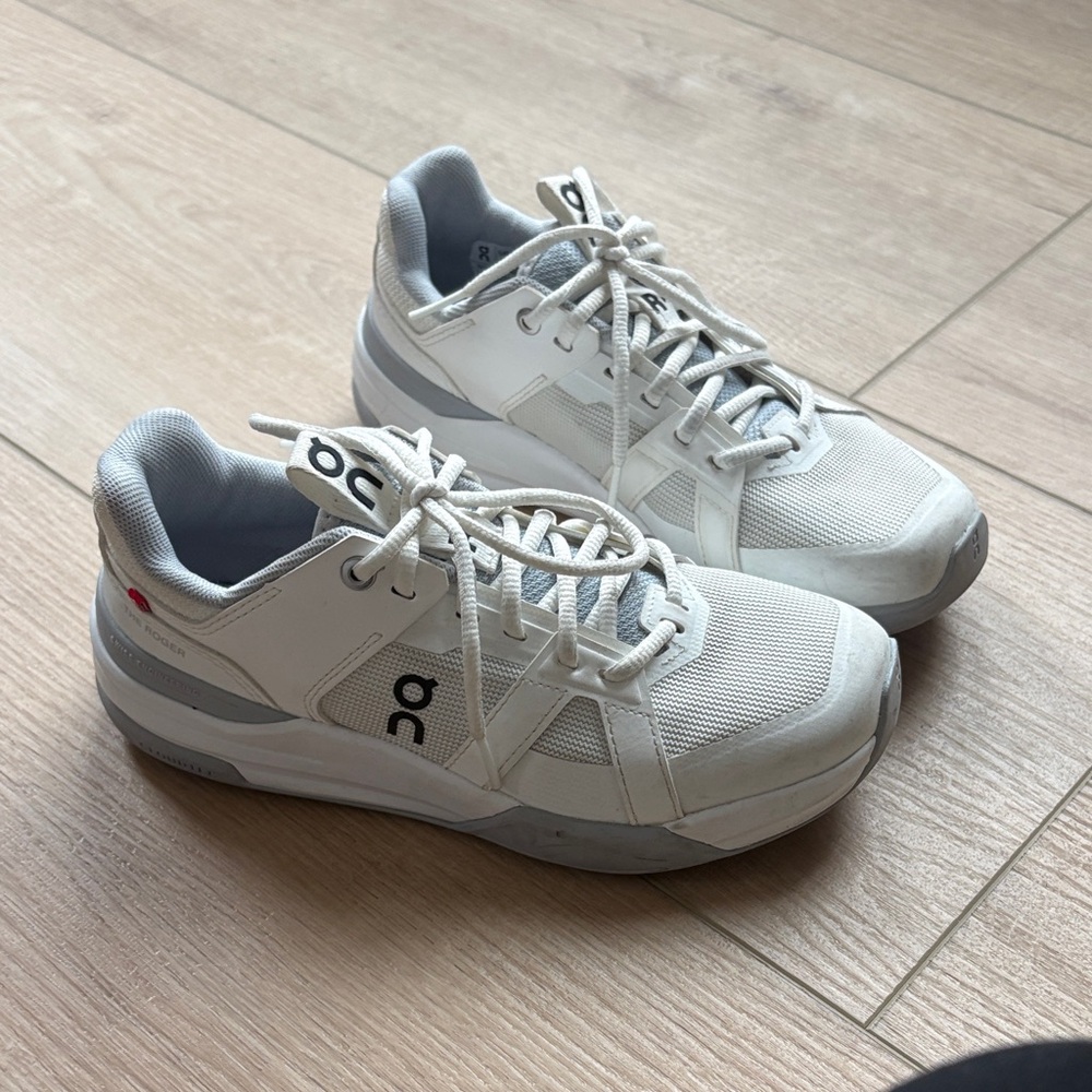 On Cloud White Athletic Shoes
